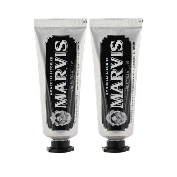 Marvis Amarelli Licorice Toothpaste Duo Pack (Travel Size)  2x25ml/1.3oz