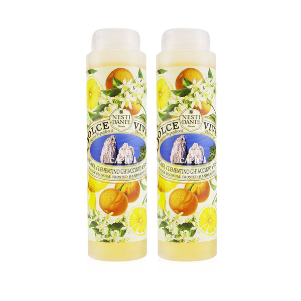 Nesti Dante Dolce Vivere Shower Gel Duo Pack - Capri - Orange Blossom, Frosted Mandarine & Basil  2x300ml/10.2oz