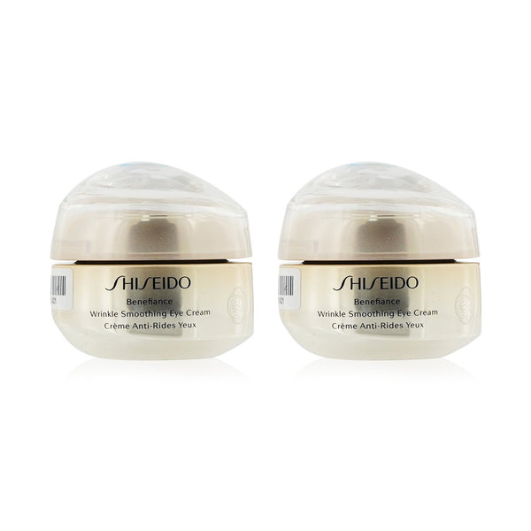 Shiseido Benefiance Wrinkle Smoothing Eye Cream Duo Pack (Unboxed)  2x15ml/0.51oz