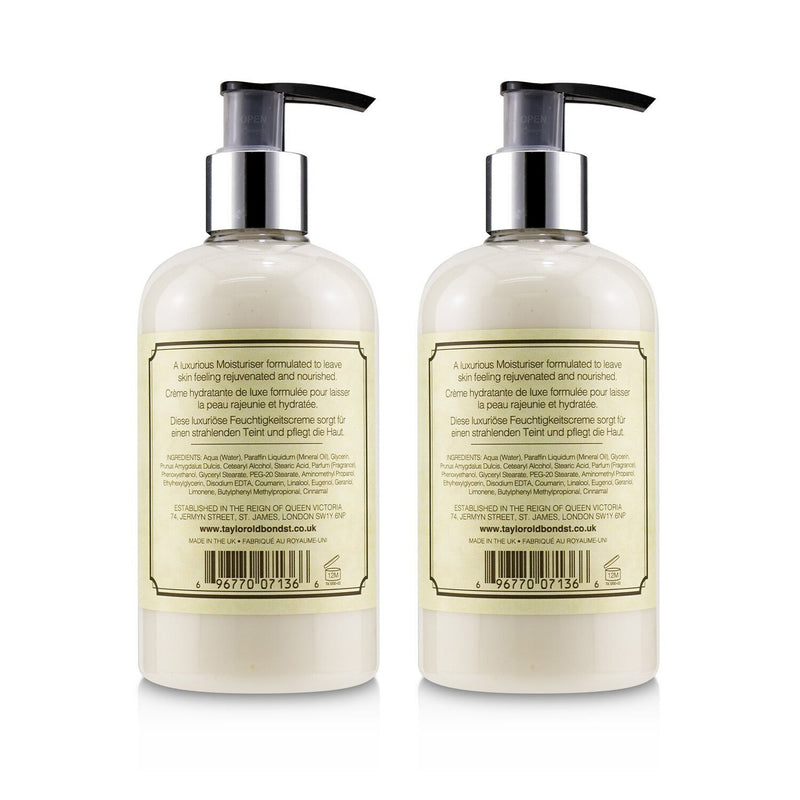 Taylor Of Old Bond Street Sandalwood Luxury Moisturiser Duo Pack  2x300ml/10.5oz