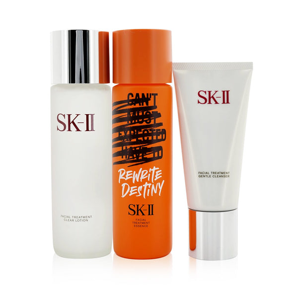 SK II Essential Care Facial Treatment Set (2022 New Year Limited Edition): Clear Lotion 230ml + Essence 230 ml + Gentle Cleanser 120g  3pcs