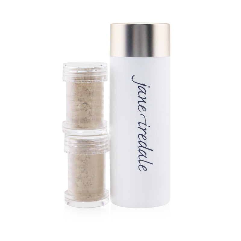 Jane Iredale Amazing Base Loose Mineral Powder SPF 20 Refillable Brush (1x Brush, 2x Refills) - Satin  2x2.5g/0.09oz