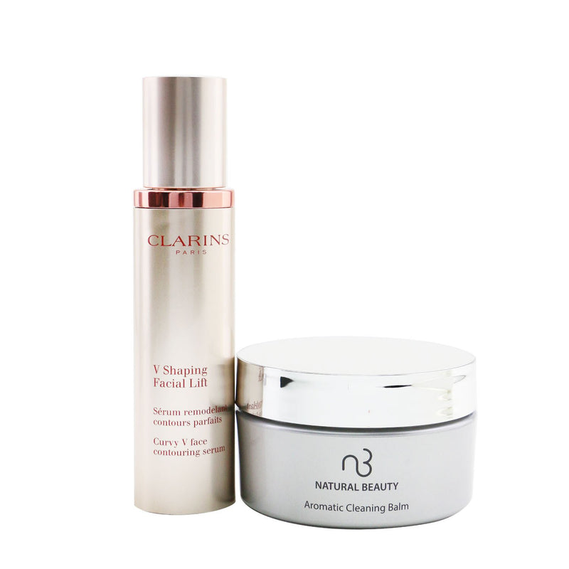 Clarins V Shaping Facial Lift 50ml (Free: Natural Beauty Aromatic Cleaning Balm 125g)  2pcs