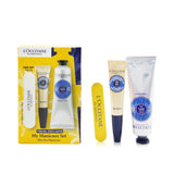 L'Occitane My Manicure Set: Shea Butter Hand Cream 30 ml + Nail & Cuticle Oil (Box Slightly Damaged)  3pcs