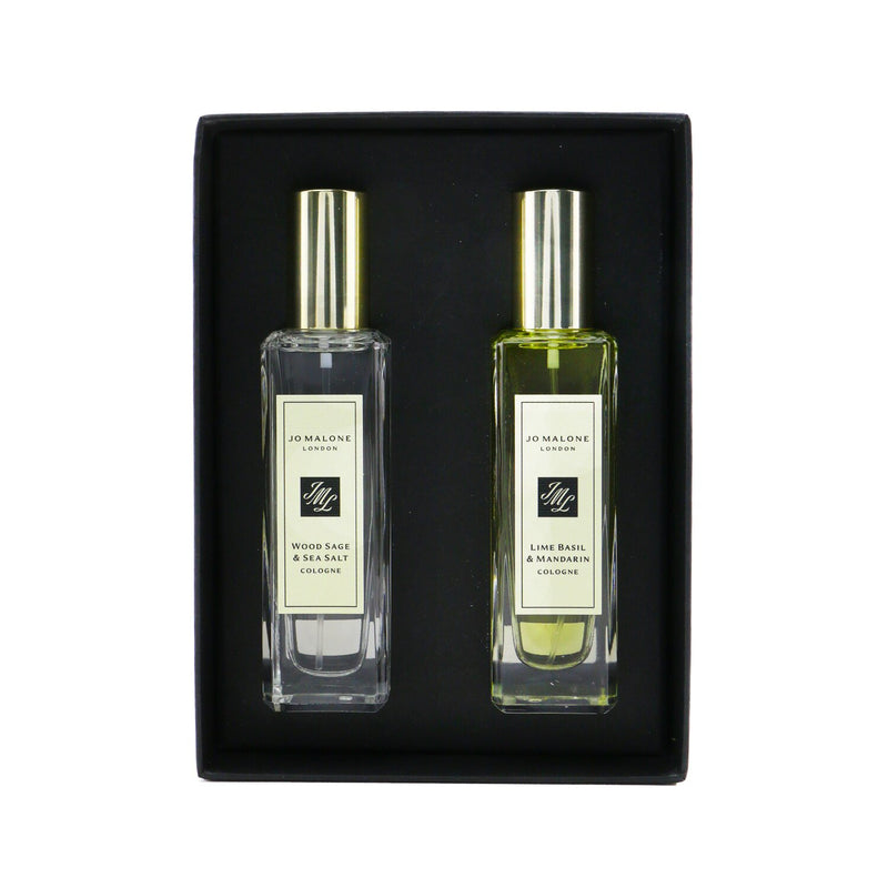 Jo Malone Cologne Duo: Lime Basil & Mandarin + Wood Sage & Sea Salt  2x30ml/1oz