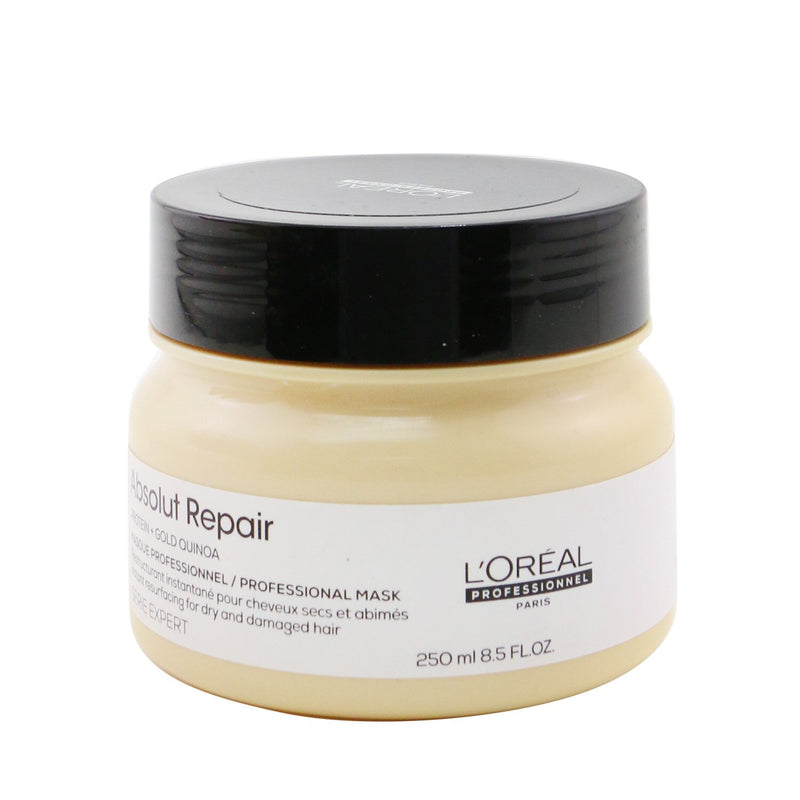 L'Oreal Professionnel Serie Expert - Absolut Repair Gold Quinoa + Protein Instant Resurfacing Mask (For Dry and Damaged Hair)  250ml/8.5oz