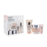 Clinique Hydrate & Glow Set: Moisture Surge 100H 50ml+ Overnight Mask 30ml+ Eye 96-Hour Concentrate 5ml  3pcs
