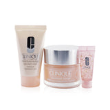 Clinique Hydrate & Glow Set: Moisture Surge 100H 50ml+ Overnight Mask 30ml+ Eye 96-Hour Concentrate 5ml  3pcs