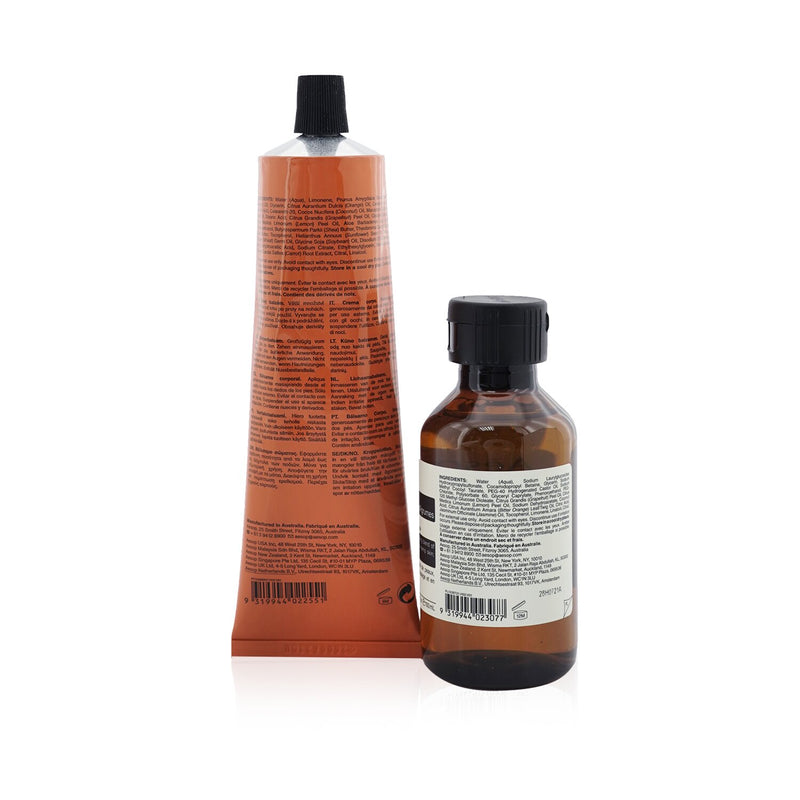 Aesop The Forager Rassembler: Citrus Melange Body Cleanser 100ml+ Rind Concentrate Body Balm 100ml  2pcs