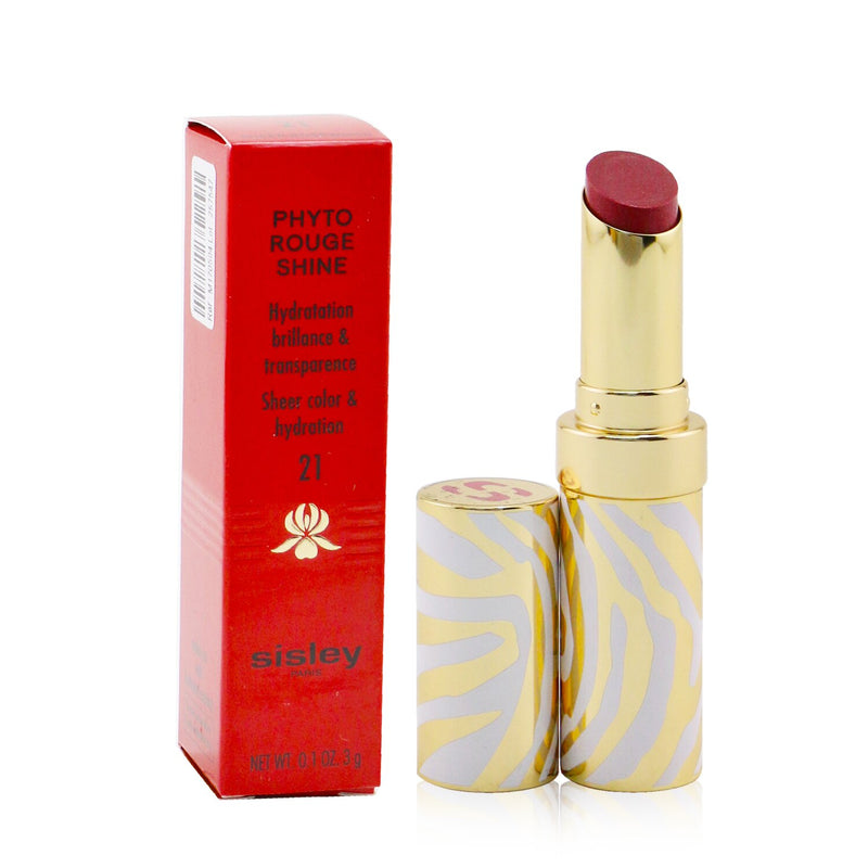 Sisley Phyto Rouge Shine Hydrating Glossy Lipstick - # 21 Sheer Rosewood  3g/0.1oz