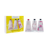 L'Occitane Pink Flowers Hand Cream Collection: Pivoine Flora + Rose + Cherry Blossom  3x75ml/2.6oz