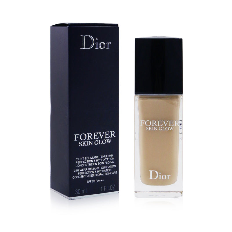 Christian Dior Dior Forever Skin Glow Clean Radiant 24H Wear Foundation SPF 20 - # 1N Neutral/Glow  30ml/1oz