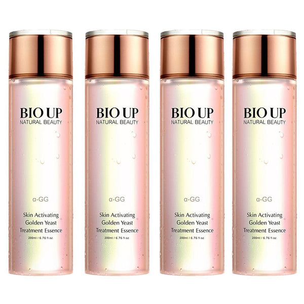 Natural Beauty 4x BIO UP a-GG Golden Yeast Skin Activating Treatment Essence  4x 200ml/6.76oz