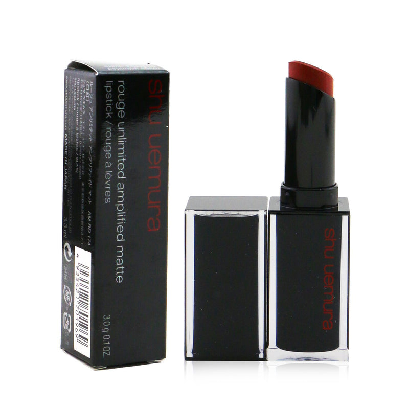 Shu Uemura Rouge Unlimited Amplified Matte Lipstick - # AM RD 174  3g/0.1oz