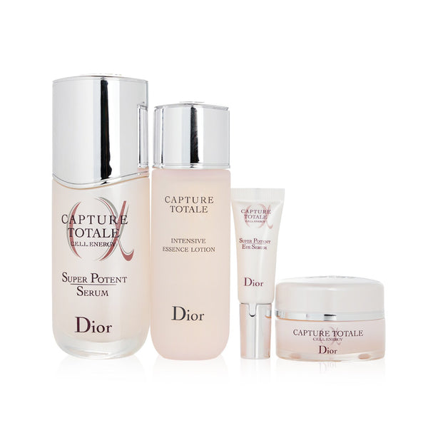 Christian Dior Capture Totale Total Age-Defying Intense Ritual Set: Serum 50ml + Essence Lotion 50ml + Creme 15ml + Eye Serum 5ml + Bag  4pcs+1bag