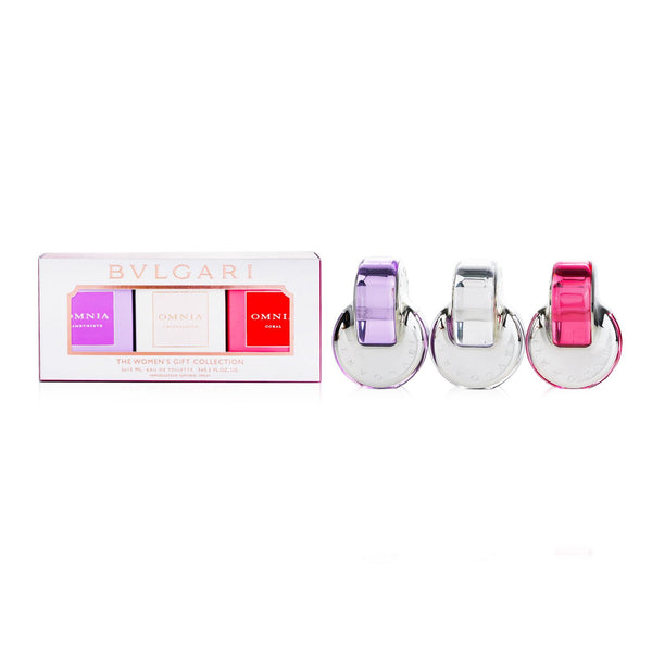 Bvlgari The Women?s Gift Collection (Omnia Crystalline + Omnia Coral + Omnia Amethyste)  3x15ml/0.5oz