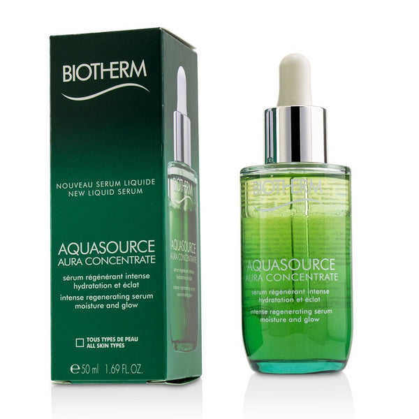 Biotherm Aquasource Aura Concentrate Intense Regenerating Serum - Suitable For Sensitive Skin (Unboxed)  50ml/1.69oz