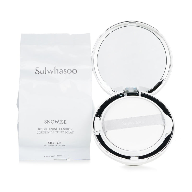 Sulwhasoo Snowise Brightening Cushion SPF50 With Extra Refill  - # No.21 Natural Pink  2x14g/0.98oz