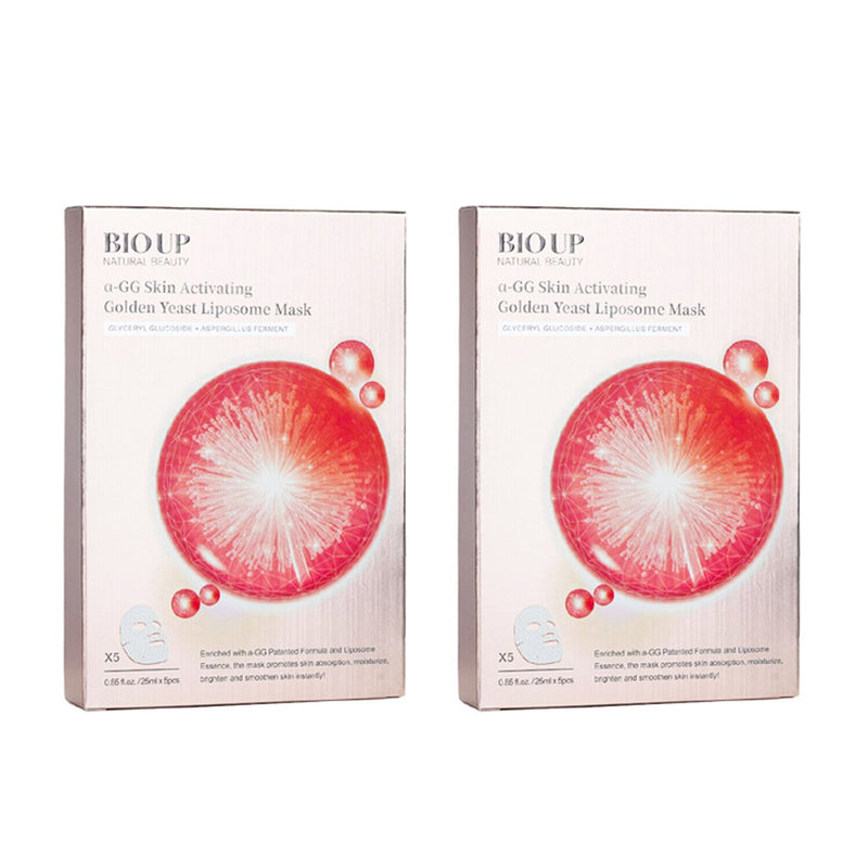 Natural Beauty BIO UP a-GG Skin Activating Golden Yeast Liposome Mask Duo Pack  2x5x25ml/0.84oz