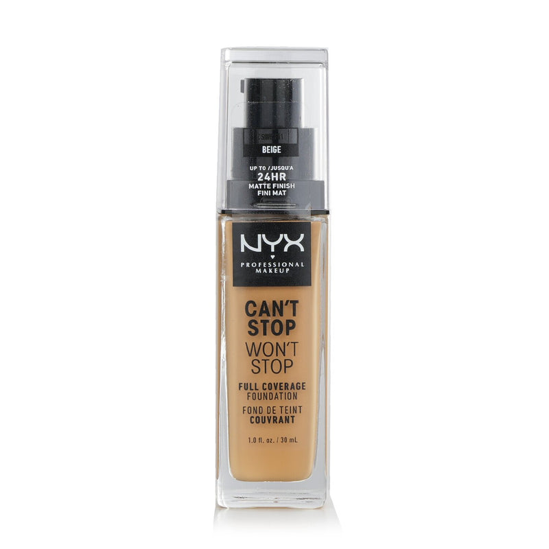 NYX Can't Stop Won't Stop Full Coverage Foundation - # Porcelin  30ml/1oz