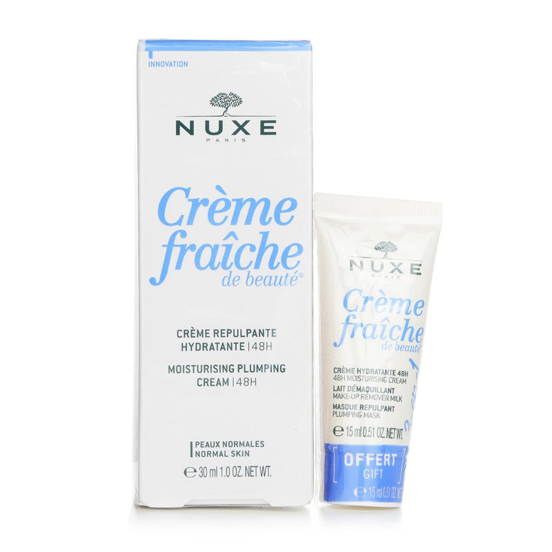 Nuxe Creme Fraiche De Beaute 48HR Moisturising Plumping Cream Gift Set (For Normal Skin)  30ml+15ml