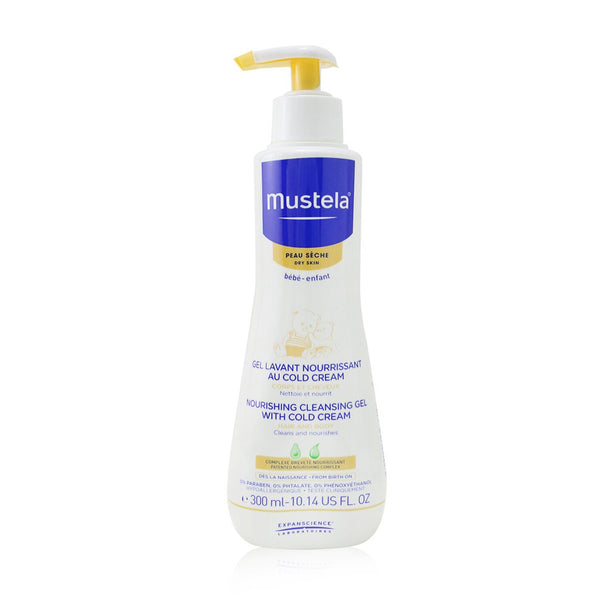 Mustela Nourishing Cleansing Gel with Cold Cream For Hair & Body - For Dry Skin (Exp. Date: 03/2023)  300ml/10.14oz