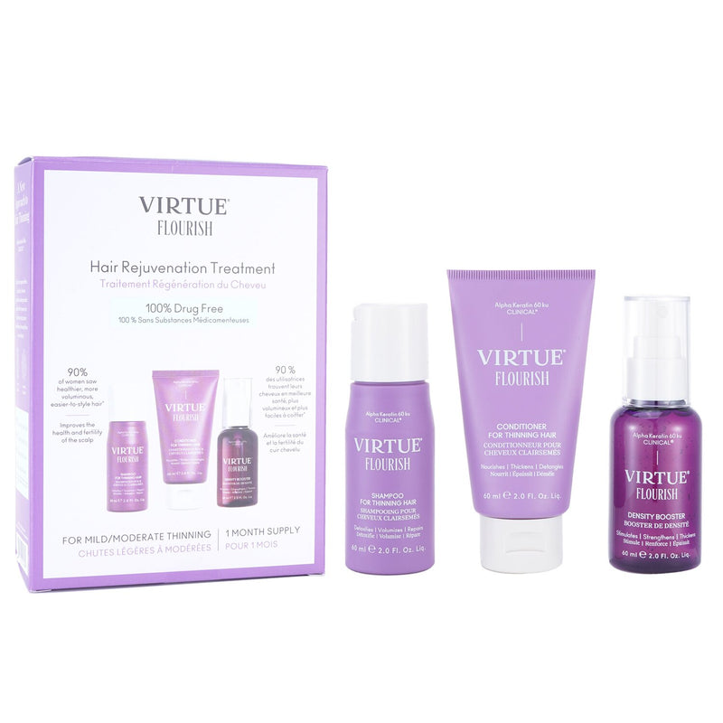 Virtue Flourish Hair Rejuvenation Treatment Set  3pcs