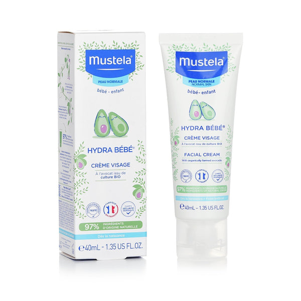 Mustela Hydra Bebe Facial Cream With Organic Avocado - Normal Skin (Exp. Date: 06/2023)  40ml/1.35oz
