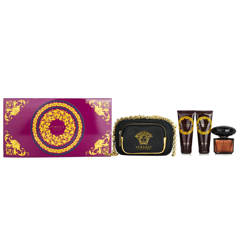 Versace Crystal Noir Coffret:  3pcs+1Bag