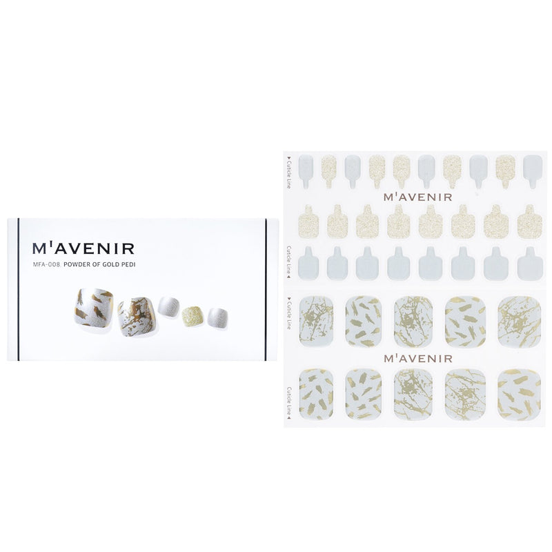 Mavenir Nail Sticker (Patterned) - # Powder Of Gold Pedi  36pcs