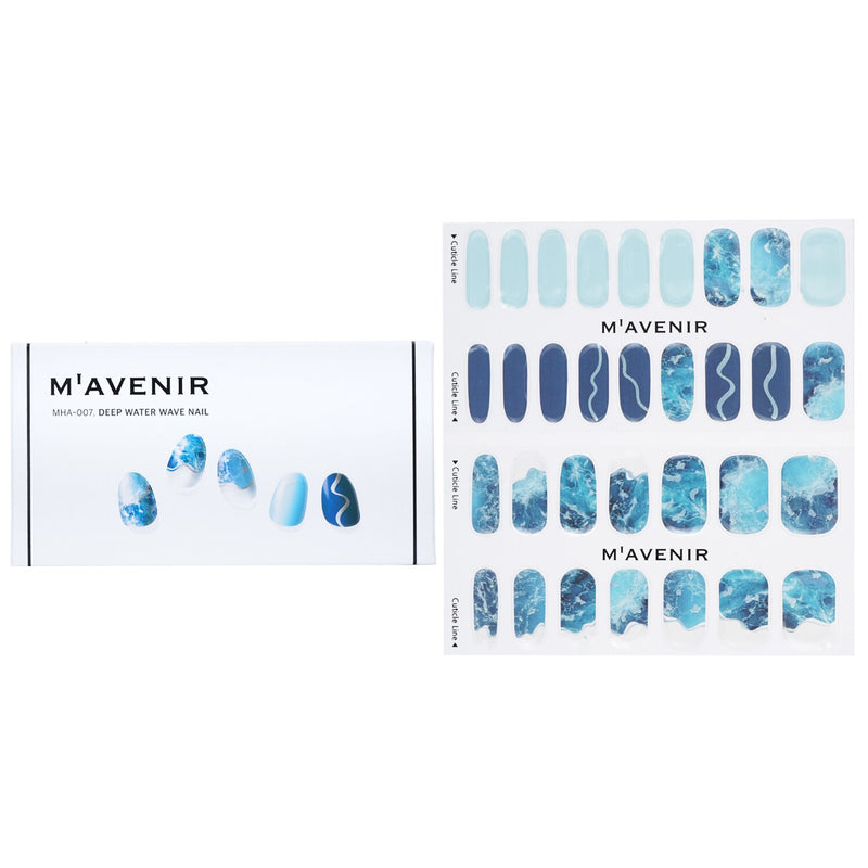 Mavenir Nail Sticker - # White Deep French Nail  32pcs