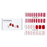 Mavenir Nail Sticker (Red) - # Brillante Burgundy Nail  32pcs