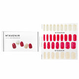 Mavenir Nail Sticker (Red) - # Red Cocktail Nail  32pcs