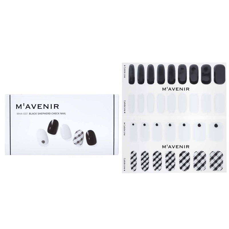 Mavenir Nail Sticker (White) - # White Cow Nail  32pcs