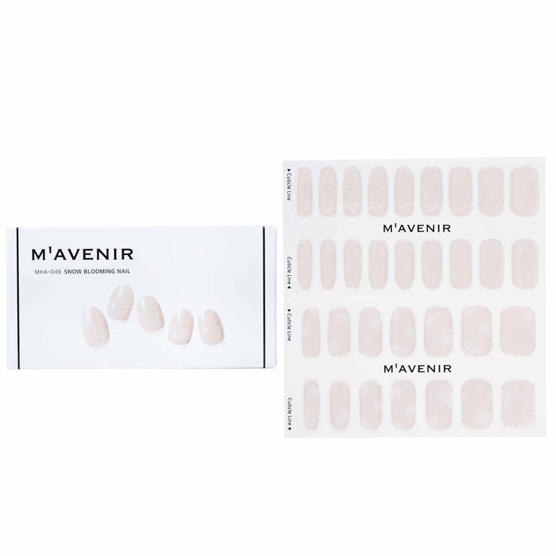Mavenir Nail Sticker - # White Deep French Nail  32pcs