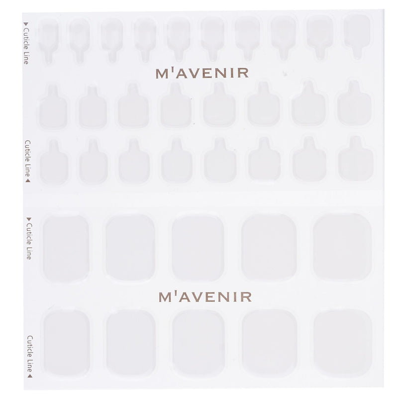 Mavenir Nail Sticker (White) - # Classic Crema Pedi  36pcs