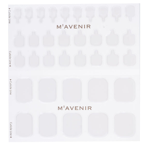 Mavenir Nail Sticker (White) - # Classic Crema Pedi  36pcs
