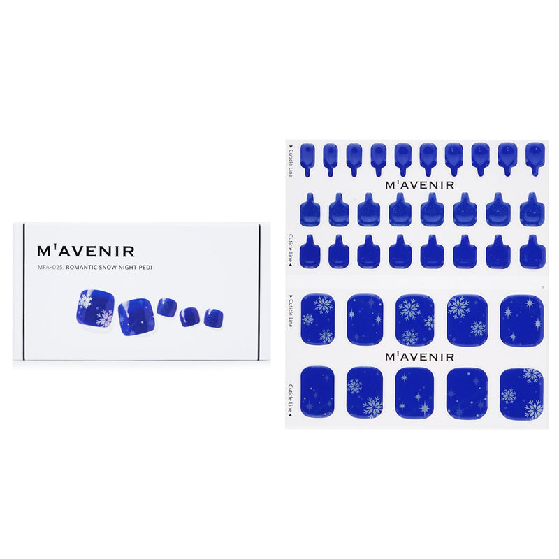 Mavenir Nail Sticker (Blue) - # Road Of Snow Tree Nail  32pcs