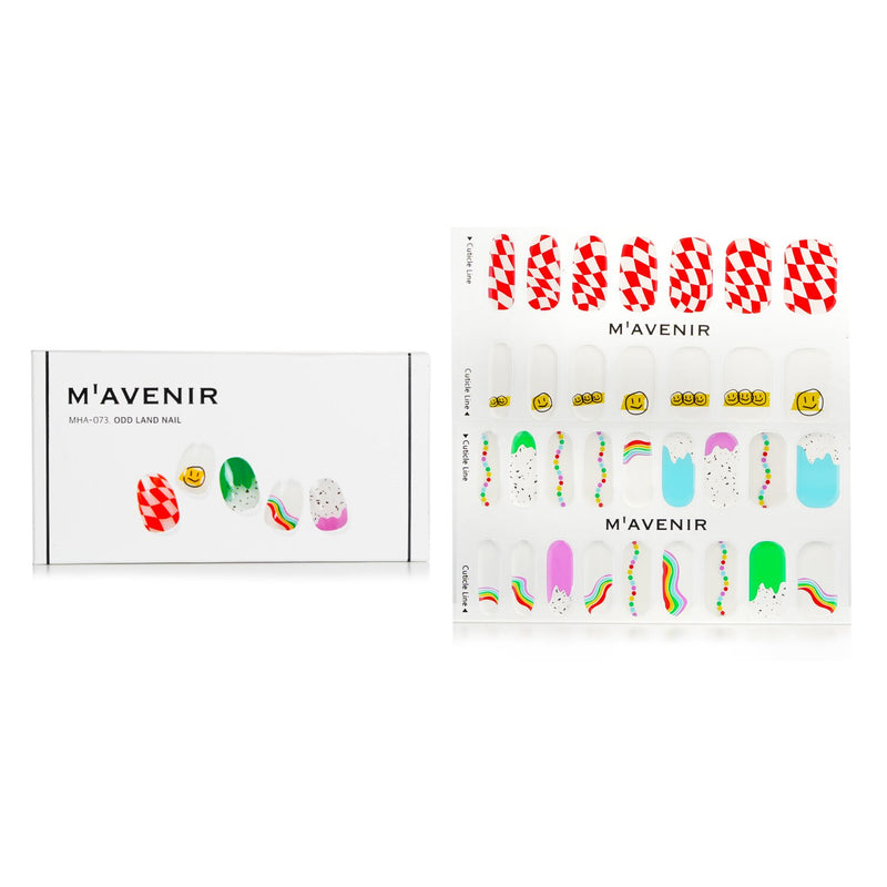 Mavenir Nail Sticker (Patterned) - # Sporty French Nail  32pcs