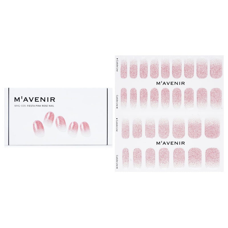 Mavenir Nail Sticker (Pink) - # Tone Down Rose Nail  32pcs