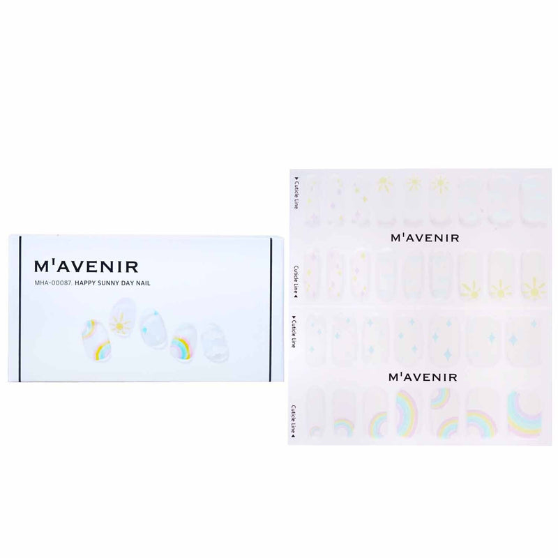 Mavenir Nail Sticker (White) - # Gold Starlight Pedi  36pcs