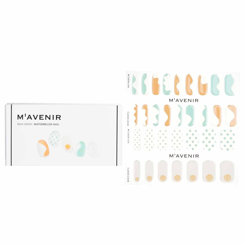 Mavenir Nail Sticker (Patterned) - # Sporty French Nail  32pcs