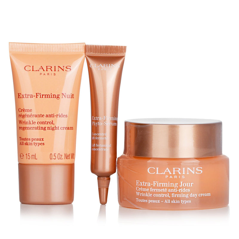 Clarins Extra Firming Set:  3pcs+1bag