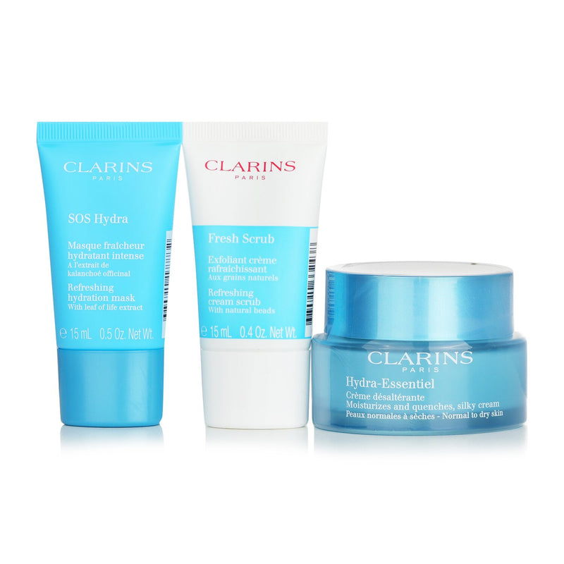 Clarins Hydra-Essentials Collection  3pcs+1bag