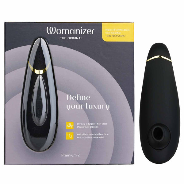 WOMANIZER Premium 2 Clitoral Stimulator - # Black  1pc