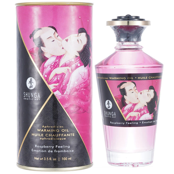 SHUNGA Aphrodisiac Warming Oil - Raspberry Feeling  100ml/3.5oz