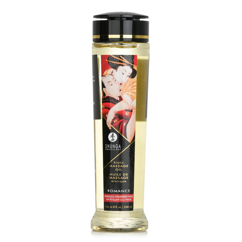 SHUNGA Erotic Massage Oil - Romance/Sparkling Strawberry Wine  240ml/8oz