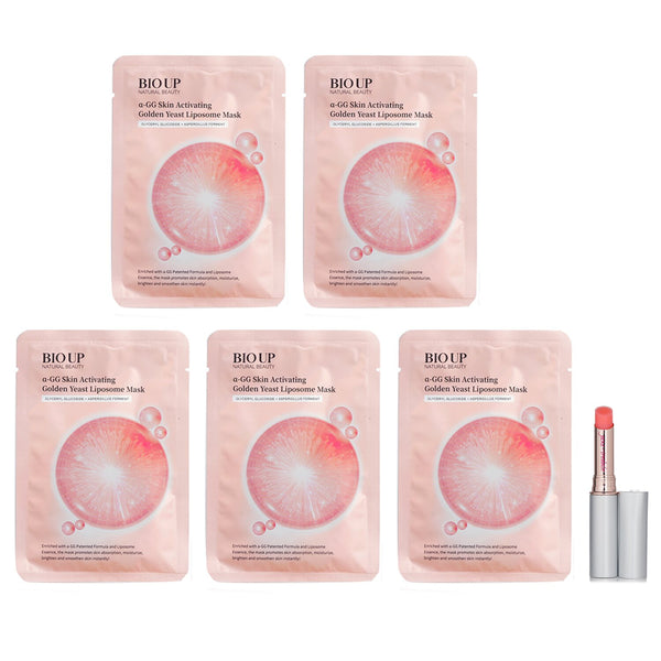 Natural Beauty Natural Beauty BIO UP a-GG Skin Mask + Jane Iredale Just Kissed Lip & Cheek Stain-Forever Pink  2pcs