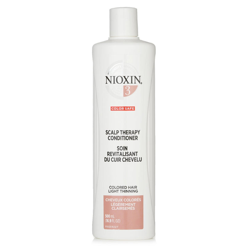 Nioxin Density System 3 Scalp Therapy Conditioner (Colored Hair, Light Thinning, Color Safe)  500ml/16.9oz