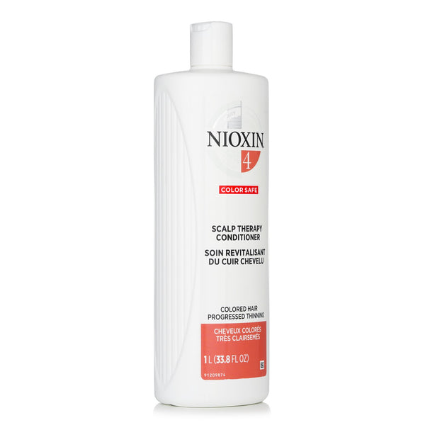 Nioxin Density System 4 Scalp Therapy Conditioner (Colored Hair, Progressed Thinning, Color Safe)  1000ml/33.8oz
